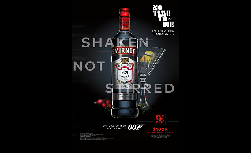 Smirnoff x No Time to Die with Product Placement