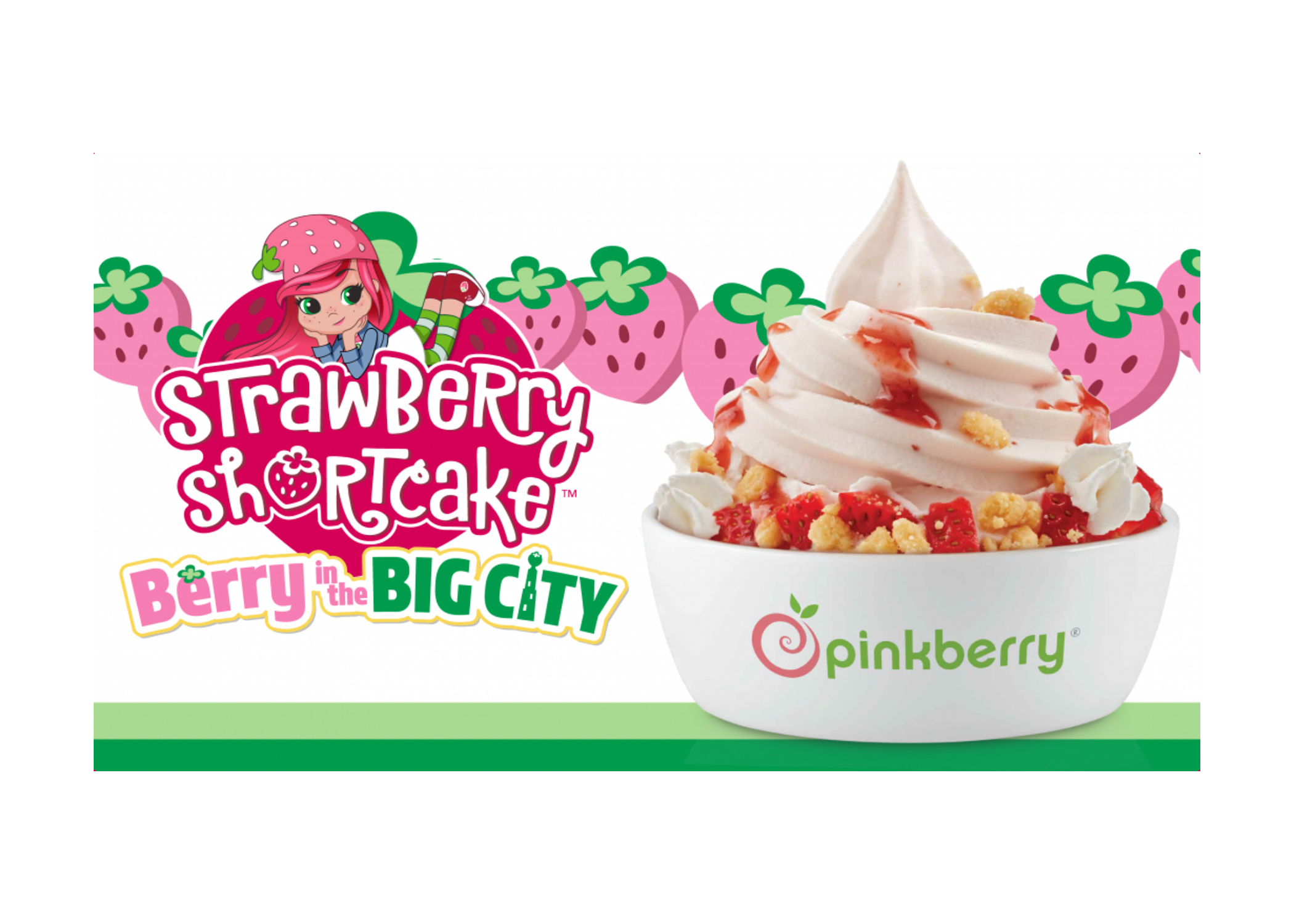 Pinkberry shortcake with product Placement