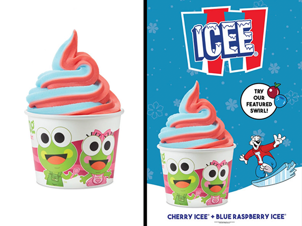 Sweet Frog ice cream with product Placement